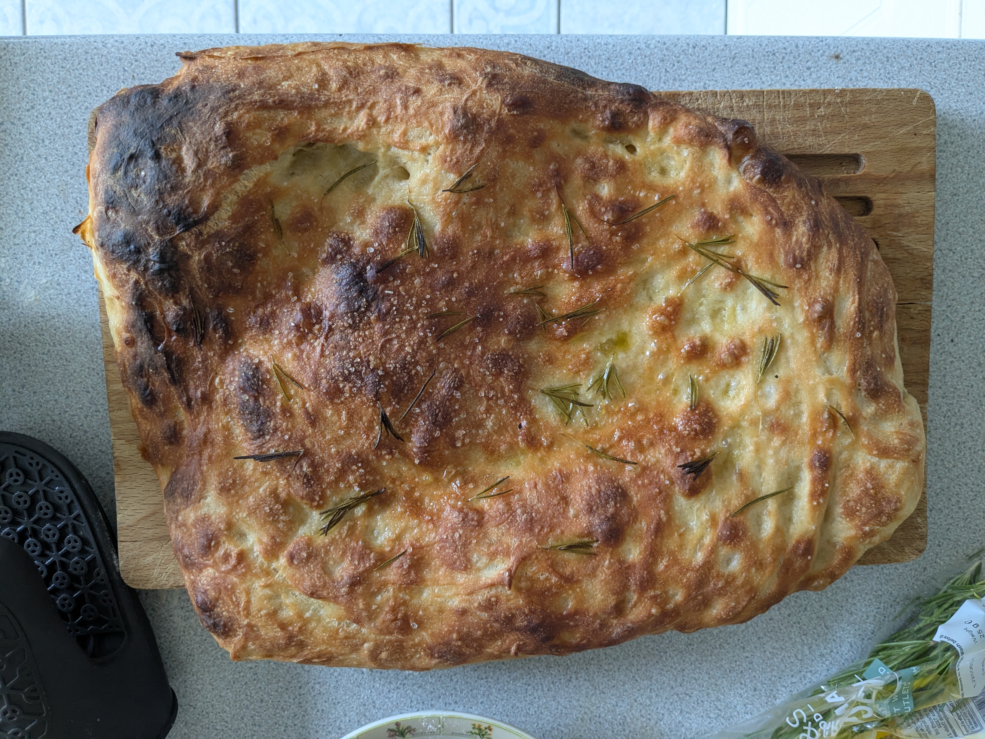 An image of a bread called “Focaccia - Ken Forkish style”