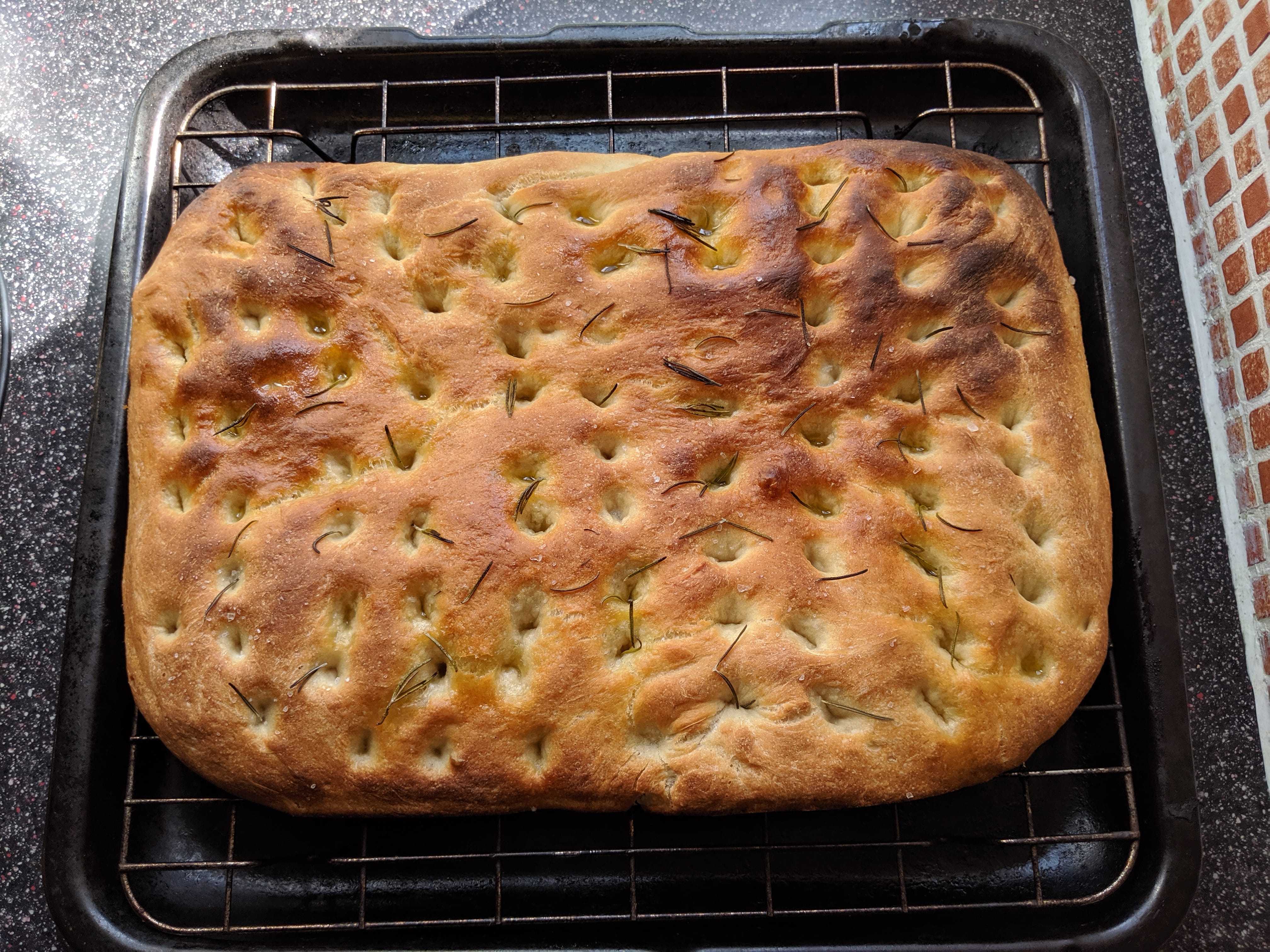 An image of a bread called “Quick Focaccia”