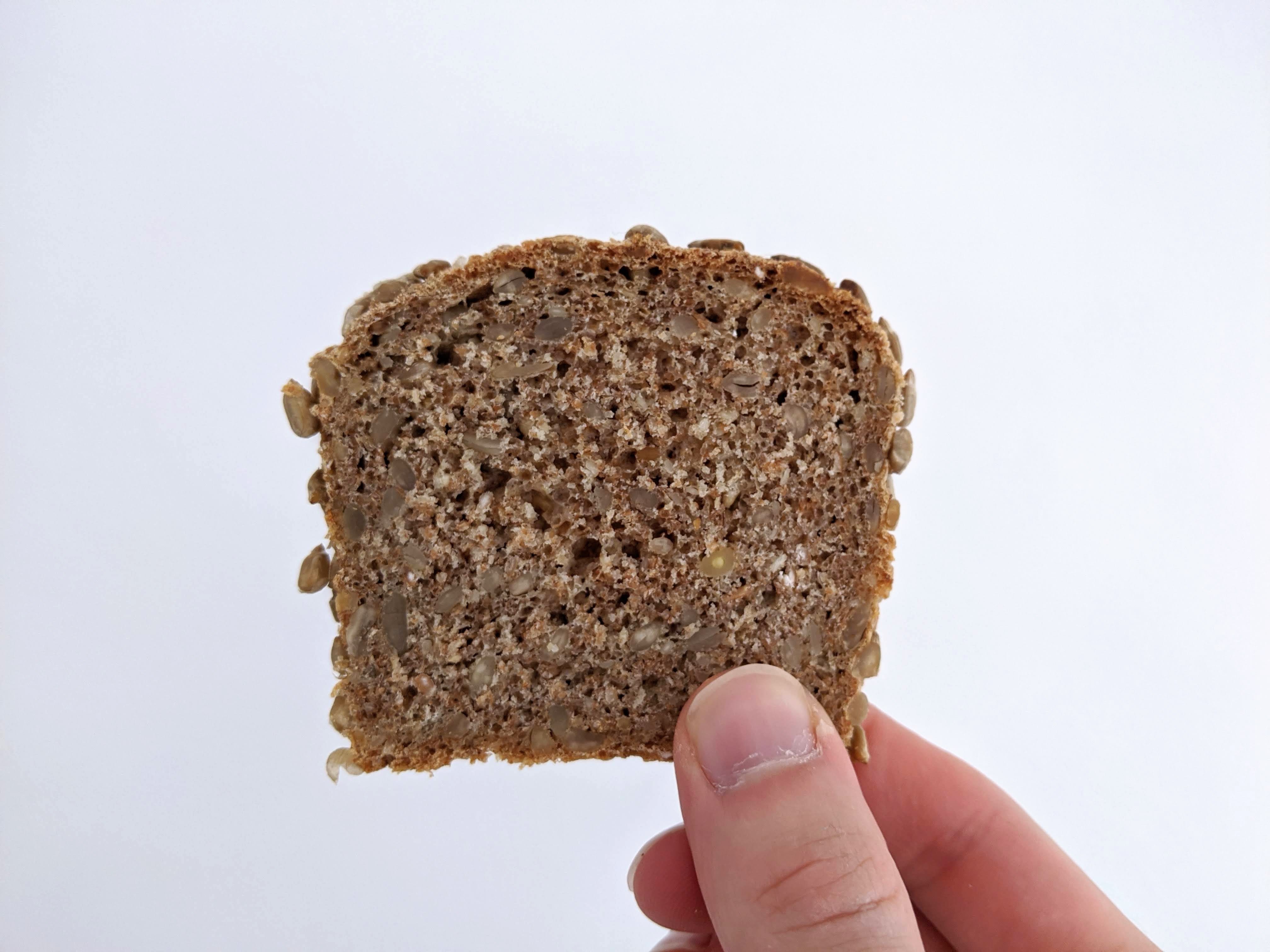 A slice of the bread