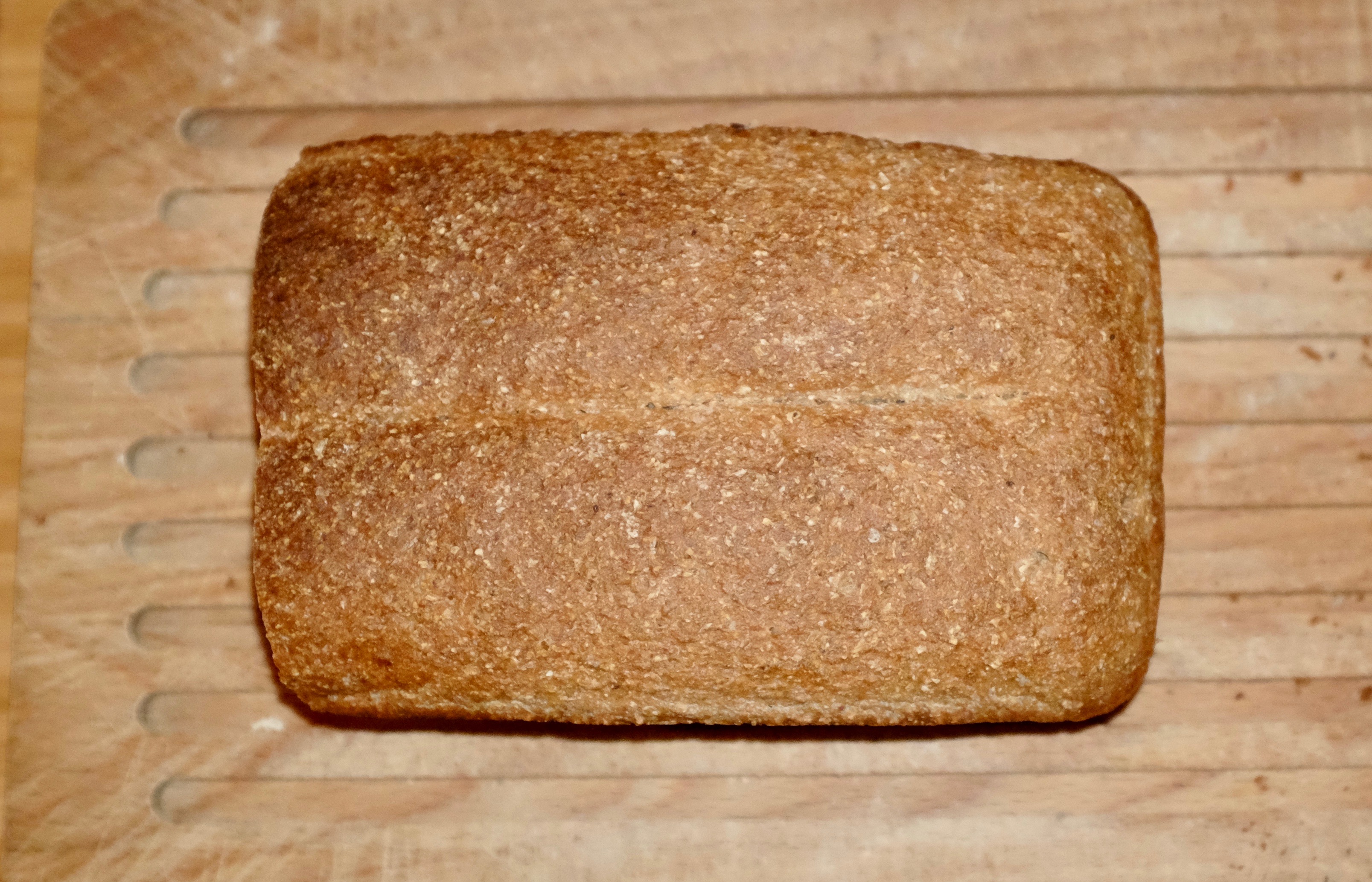 The crust of the bread