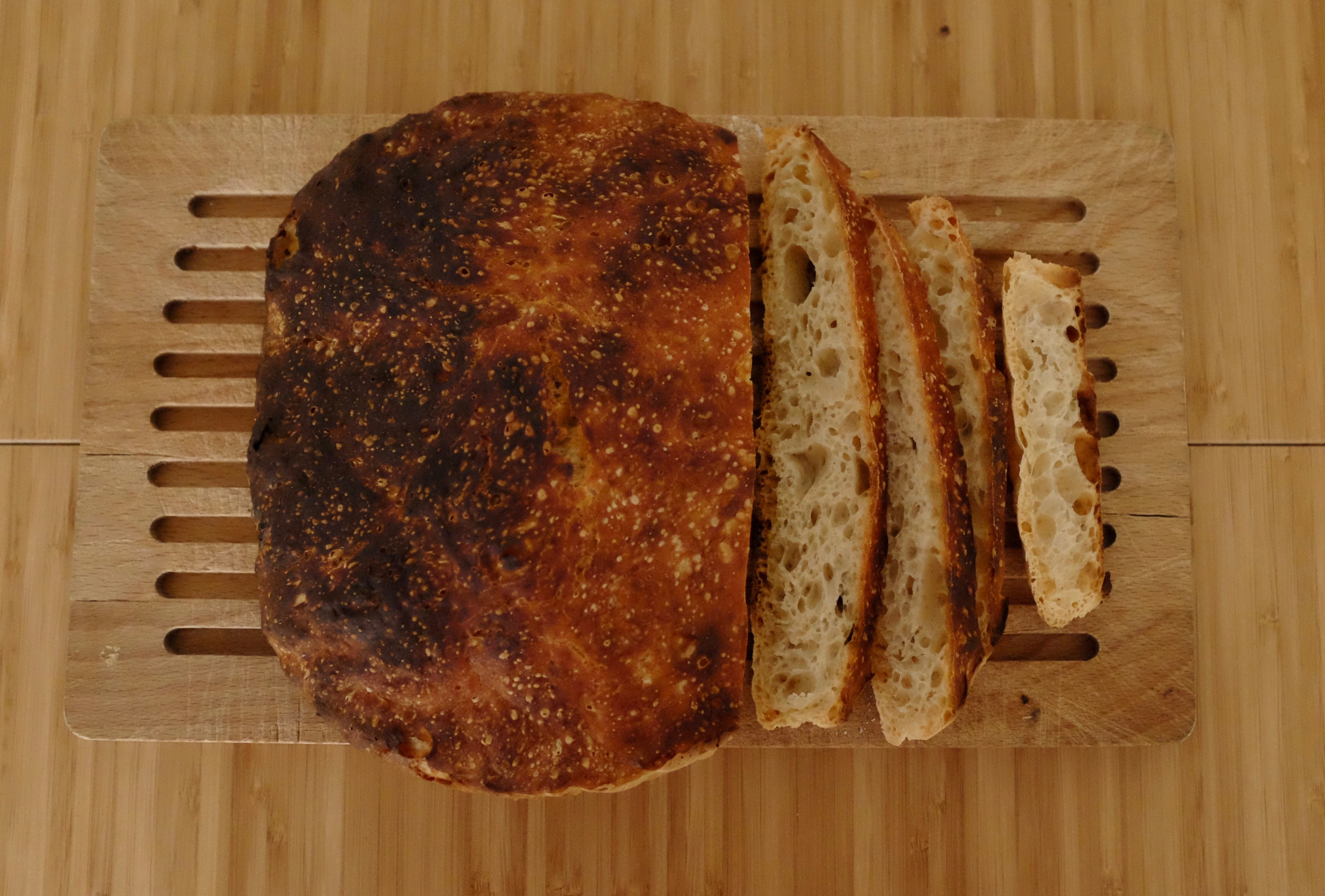 An image of a bread called “No-Knead Bread No. 2”