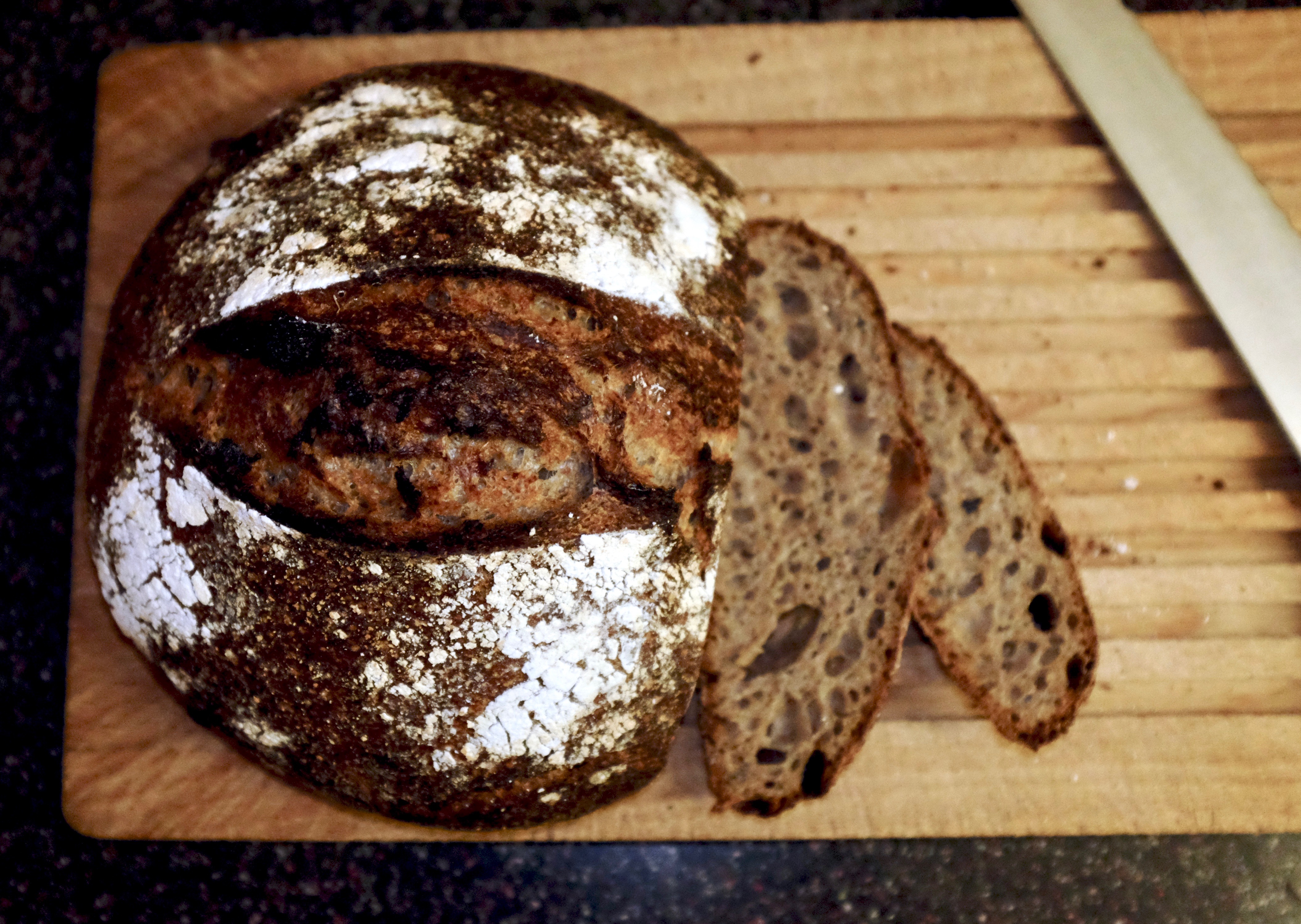An image of a bread called “Return of the Sourdough”
